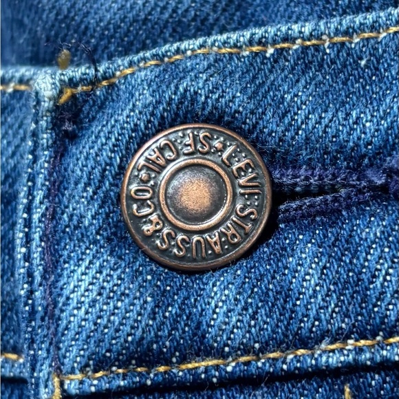 Vintage 70's Levi's Orange Tab 536 Boot Cut Dark Wash Jeans 40x30 - Picture 3 of 13